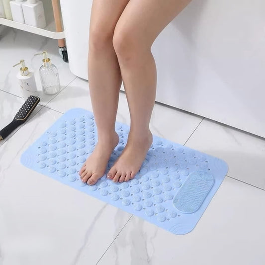 Anti-Slip Silicone Foot Scrubber Mat for Bathroom